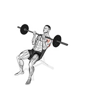 Demostración: Press inclinado reverse-grip con barra