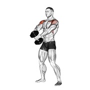Demostración: Elevación frontal v. 2 con mancuernas