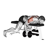 Demostración: Elevación lateral posterior acostado con mancuernas