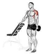 Demostración: Elevación lateral a un brazo con support con mancuernas