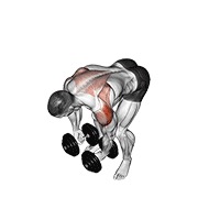 Demostración: Elevación lateral posterior con mancuernas