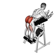 Demostración: Invertido hyperextension en máquina