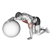Demostración: Estiramiento de pecho con exercise ball