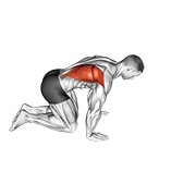 Demostración: Estiramiento dorsal de rodillas