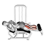 Demostración: Curl femoral two-one acostado en máquina