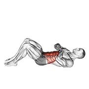 Demostración: Abdominal con de brazos on de pecho